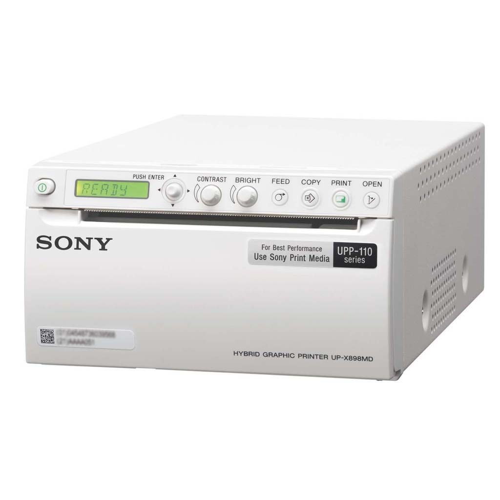Черно-бял медицински термо-принтер Sony UP-X898MD Hybrid с хибридна технология за ехограф