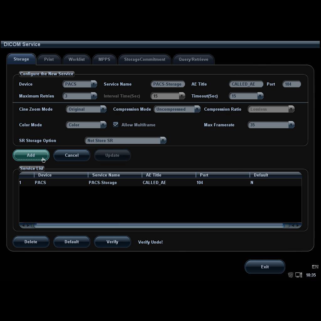 DICOM Basic - Mindray Ultrasound Software