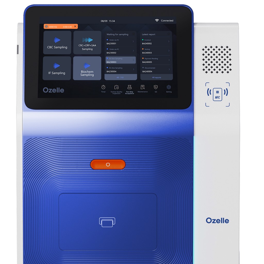 9 Diff. Ozelle EHVT-50 VET Многофункционален хематологичен анализатор 