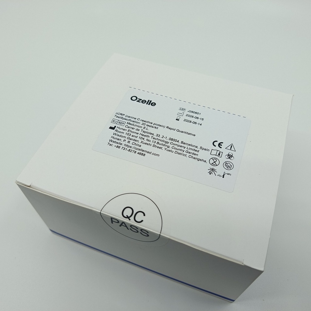 Tест за cCRP (canine C-reactive protein) при кучета за Ozelle EHVT-50 VET - 20 бр./оп.			 