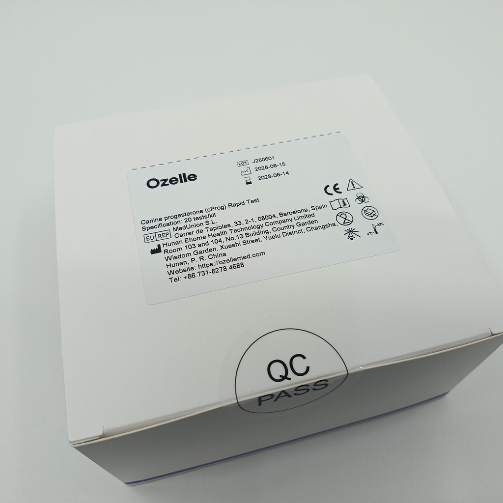 Тест за cProg (canine progesterone) при кучета за Ozelle EHVT-50 VET - 20 бр./оп.