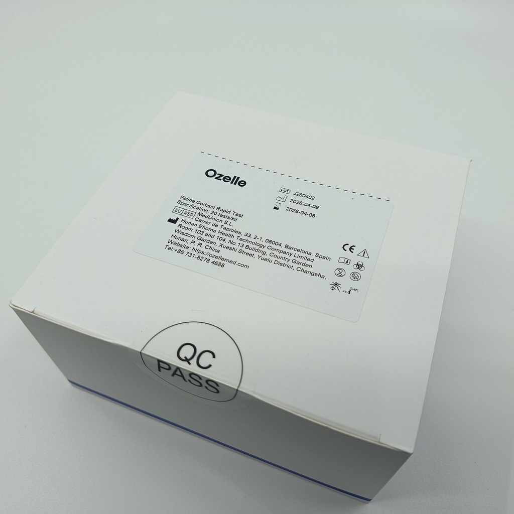 Тест за fCor (feline cortisol) при котки за Ozelle EHVT-50 VET - 20 бр./оп.