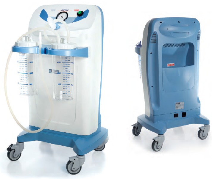 Вакуум аспирационна помпа New Hospivac 350, BASIC 2: буркани 2 x 2000ml