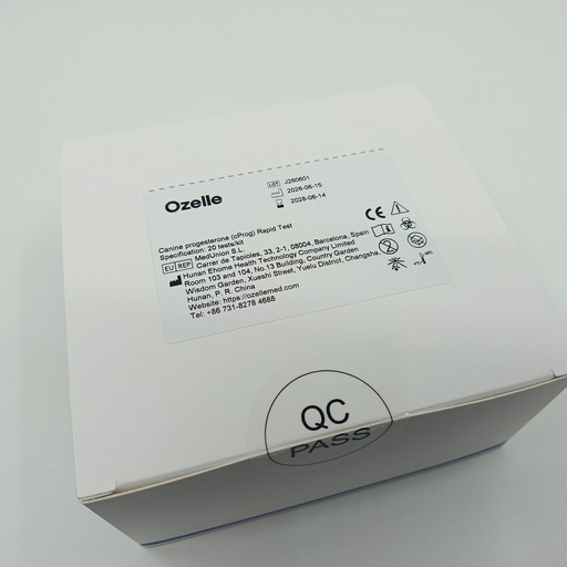 [15802112] Тест за cProg (canine progesterone) при кучета за Ozelle EHVT-50 VET - 20 бр./оп.